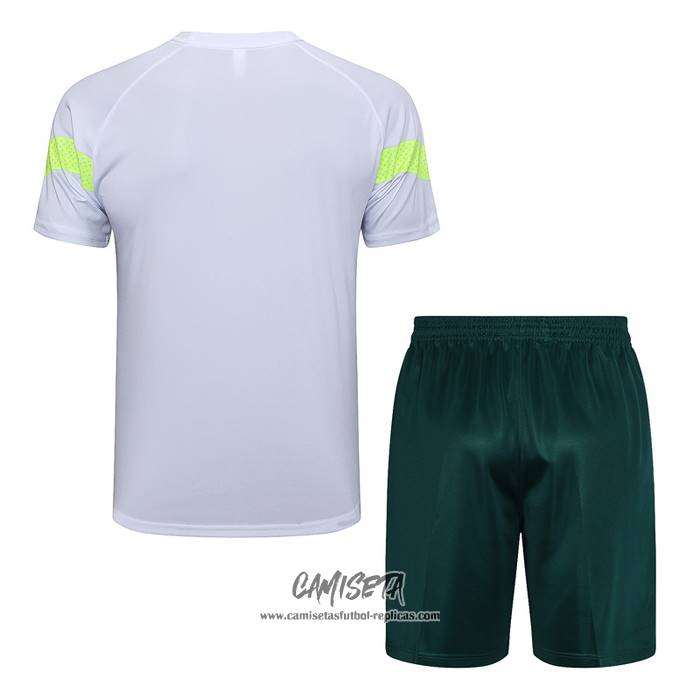 Chandal del Palmeiras 2023-2024 Manga Corta Blanco - Pantalon Corto